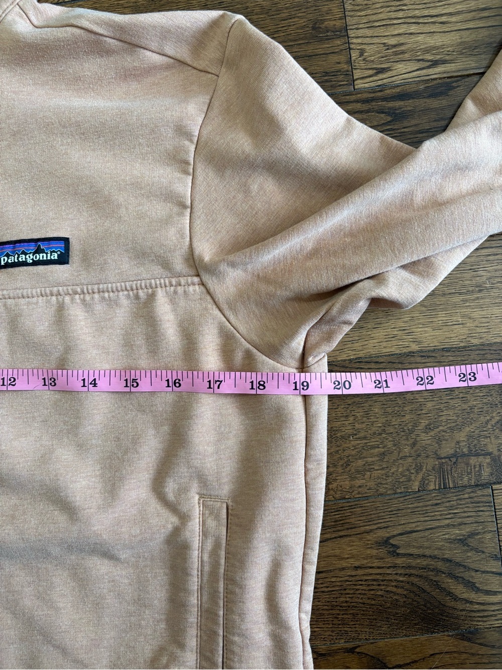 Patagonia Ahnya Organic Cotton Half-Zip Pullover in Heather Tan Size Small - Picture 6 of 10